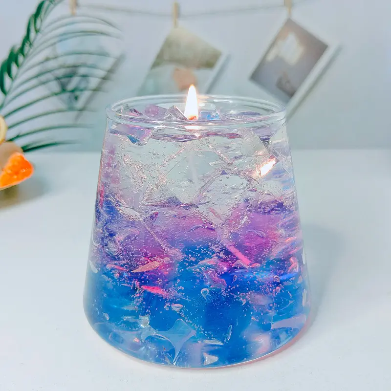 Jel Wax Juice-Shaped Scented Candle: Aromatic Charm in Glass Cup Sweden