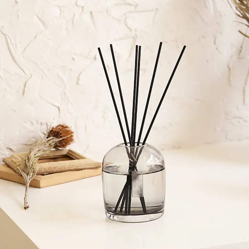 400ml big volume reed diffuser sustainable glass reed diffuser private label with fiber sticks America